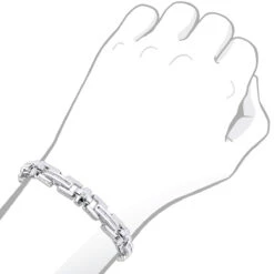 14K Yellow Gold Men's Diamond Bracelet 1.95ct 19 14K Yellow Gold Men's Diamond Bracelet 1.95ct -H'Hen Sale Store white gold diamond bracelets collection piece 195ct p 7000 bodwh