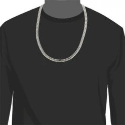 14K White Gold Miami Cuban Link Curb Chain 9.5mm 22-40in -H'Hen Sale Store white gold miami cuban link curb chain 14k 95mm 22 40in 3