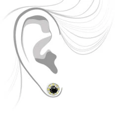 White Yellow And Black Diamond Stud Earrings 2.20ct 14K White Gold -H'Hen Sale Store white yellow and black diamond stud earrings 220ct 14k gold 4