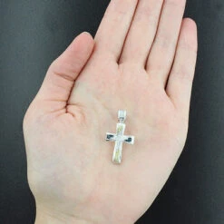 White Yellow Blue Diamond Cross Pendant 0.20ct Sterling Silver 7 White Yellow Blue Diamond Cross Pendant 0.20ct Sterling Silver -H'Hen Sale Store white yellow blue diamond cross pendant 020ct sterling silver p 47457box