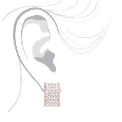 Wide 14K White Gold Designer Quarter Hoop Cluster Diamond Earrings Women's 3.25ct 22 Wide 14K White Gold Designer Quarter Hoop Cluster Diamond Earrings Women's 3.25ct -H'Hen Sale Store wide 14k gold designer quarter hoop cluster diamond earrings womens 325ct bodro