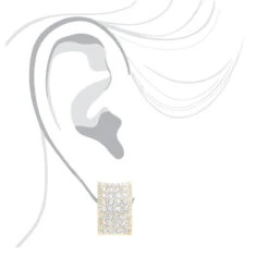 Wide 14K White Gold Designer Quarter Hoop Cluster Diamond Earrings Women's 3.25ct 21 Wide 14K White Gold Designer Quarter Hoop Cluster Diamond Earrings Women's 3.25ct -H'Hen Sale Store wide 14k gold designer quarter hoop cluster diamond earrings womens 325ct bodye