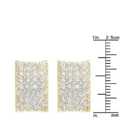 Wide 14K White Gold Designer Quarter Hoop Cluster Diamond Earrings Women's 3.25ct 24 Wide 14K White Gold Designer Quarter Hoop Cluster Diamond Earrings Women's 3.25ct -H'Hen Sale Store wide 14k gold designer quarter hoop cluster diamond earrings womens 325ct rulerye