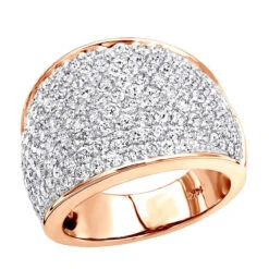 Women's 14K White Gold Pave Diamond Fashion Ring 3.6ct Wedding Band 10 Women's 14K White Gold Pave Diamond Fashion Ring 3.6ct Wedding Band -H'Hen Sale Store womens 14k gold pave diamond fashion ring 36ct wedding band ro