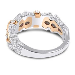 Women's Two Tone 14K White Gold Vintage Diamond Ring 1 Ct 11 Women's Two Tone 14K White Gold Vintage Diamond Ring 1 Ct -H'Hen Sale Store womens 18k two tone gold vintage diamond ring 135ct p 50 backwh