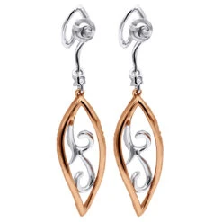 Women's Diamond Leaf Earrings 0.76ct 14K White Gold 13 Women's Diamond Leaf Earrings 0.76ct 14K White Gold -H'Hen Sale Store womens diamond leaf earrings 076ct 14k gold back white 20221011 20221027