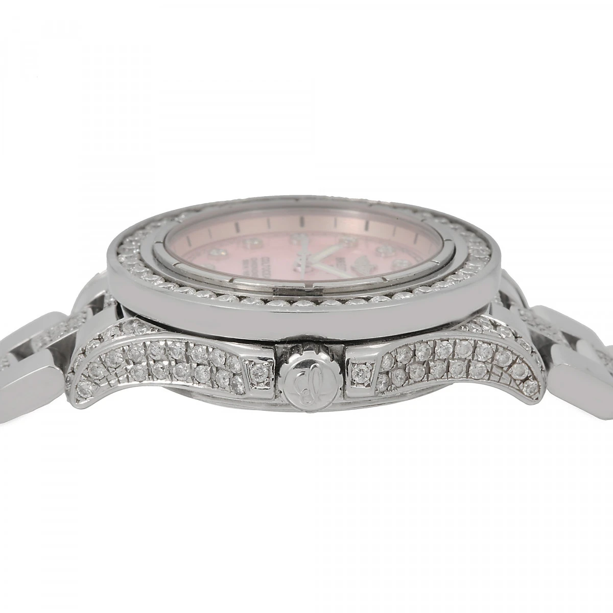 Women's Diamond Watch Breitling Colt Oceane 33mm Pink Dial 5 Women's Diamond Watch Breitling Colt Oceane 33mm Pink Dial - Image 3