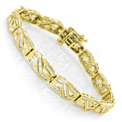 Women's Infinity Baguette Diamond Bracelet 2.84ct 8 Women's Infinity Baguette Diamond Bracelet 2.84ct -H'Hen Sale Store womens infinity baguette diamond bracelet 284ct p 5682 ye