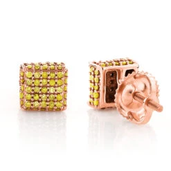 Yellow Diamond Stud Earrings 0.53ct 10K Yellow Gold 10 Yellow Diamond Stud Earrings 0.53ct 10K Yellow Gold -H'Hen Sale Store yellow diamond stud earrings 053ct 10k gold p 45690 ro