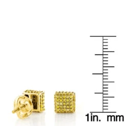 Yellow Diamond Stud Earrings 0.53ct 10K Yellow Gold 13 Yellow Diamond Stud Earrings 0.53ct 10K Yellow Gold -H'Hen Sale Store yellow diamond stud earrings 053ct 10k gold p 45690 rulerye