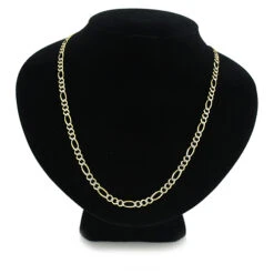 10K Yellow Gold Diamond Cut Figaro Chain For Men 4.5mm 22-24in 10 10K Yellow Gold Diamond Cut Figaro Chain For Men 4.5mm 22-24in -H'Hen Sale Store yellow gold diamond cut figaro chain 10k 45mm 22 24in 3