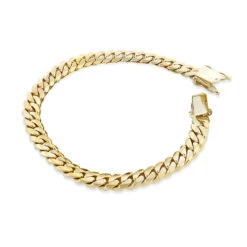 14K Yellow Gold Miami Cuban Link Colossal Chain Bracelet 14.5mm 7.5-9in