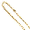 Men's Luxurman Solid 14K Yellow Gold Miami Cuban Link Chain 5mm 22-40in -H'Hen Sale Store yellow gold miami cuban link curb chain 56mm 14k 22 40in 1