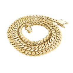 Men's Luxurman Solid 14K Yellow Gold Miami Cuban Link Chain 5mm 22-40in -H'Hen Sale Store yellow gold miami cuban link curb chain 56mm 14k 22 40in 2