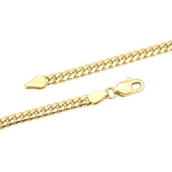 14K Yellow Gold Miami Cuban Link Curb Chain Bracelet 3mm 7.5-9in -H'Hen Sale Store yellow gold miami cuban link curb chain bracelet 14k 3mm 75 9in backye