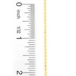 Men's 10K Yellow Gold Moon Cut Bead Chain 2mm; 22-40in 11 Men's 10K Yellow Gold Moon Cut Bead Chain 2mm; 22-40in -H'Hen Sale Store yellow gold moon cut bead chain 10k 2mm 22 40in 4